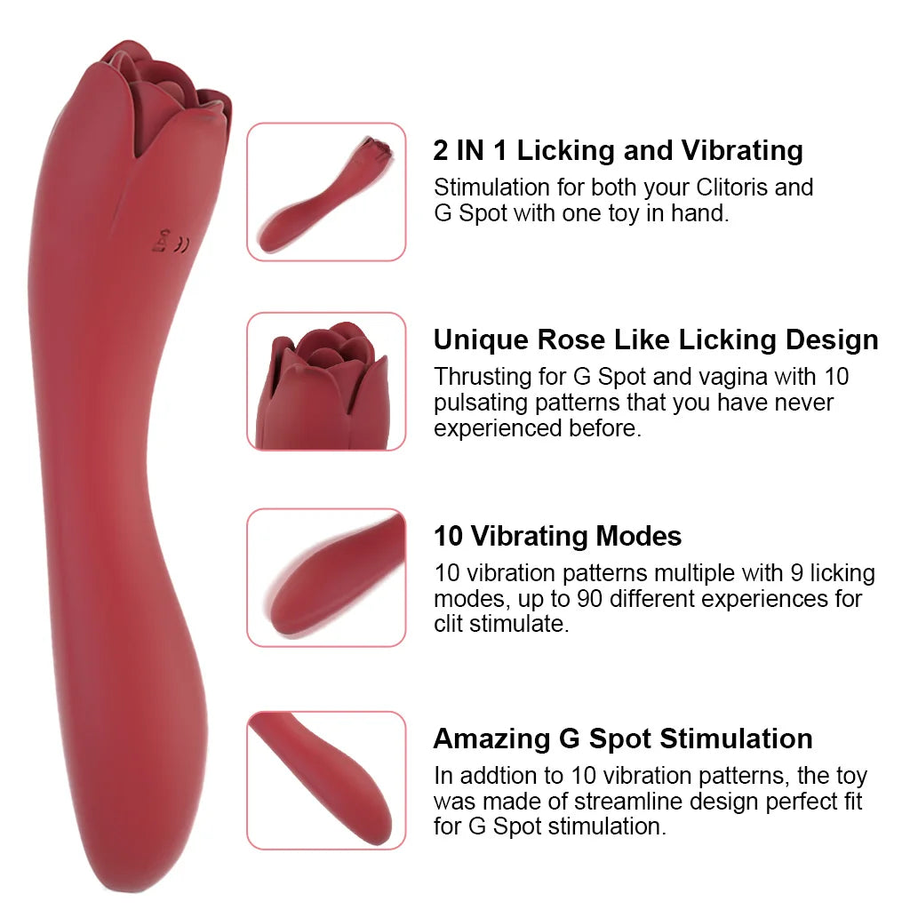RHT Dora Oral Sex Stimulator Tongue Licking Massager