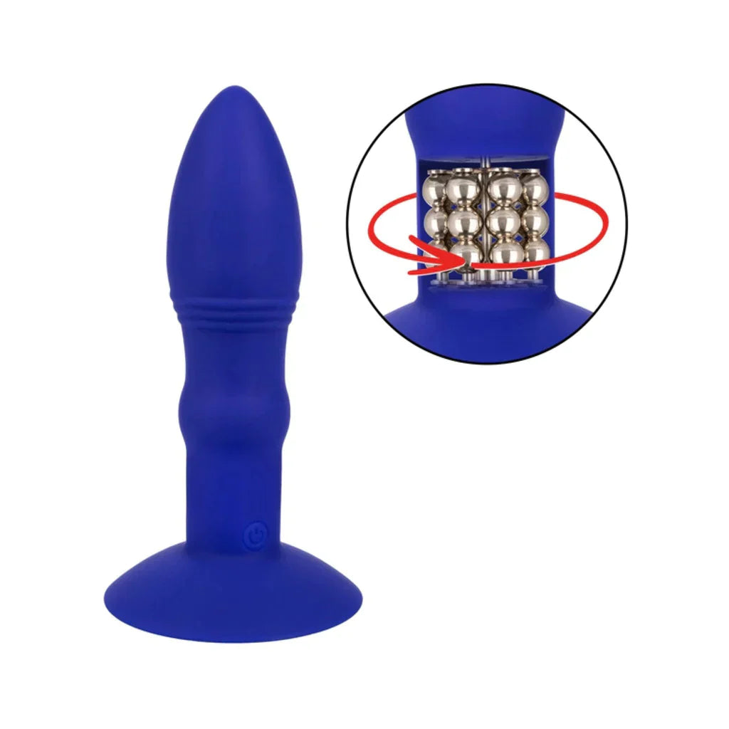 Eclipse Remote Thrusting Rotator Anal Probe in Blue