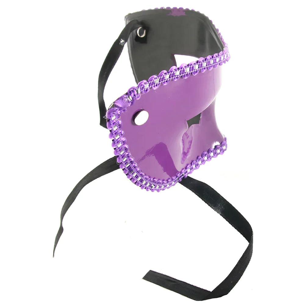 Ouch! Erotic Scalloped Cocktail Mask in Purple - SexToysVancouver.Delivery