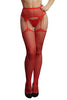 Le Désir Red Suspender Rhinestone Pantyhose - SexToysVancouver.Delivery