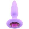 Glams Mini Purple Gem Silicone Butt Plug - SexToysVancouver.Delivery