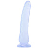 Basix Slim 7 Inch Dildo in Clear - SexToysVancouver.Delivery