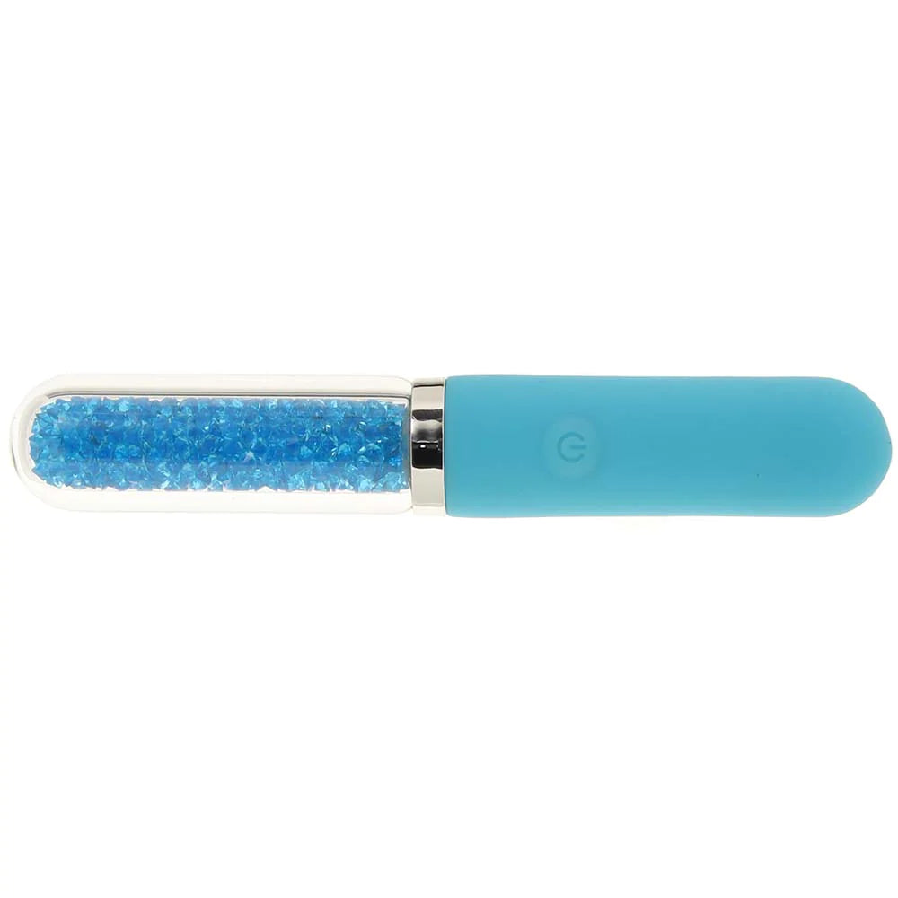 Stardust Posh Rechargeable Glass Vibe in Blue