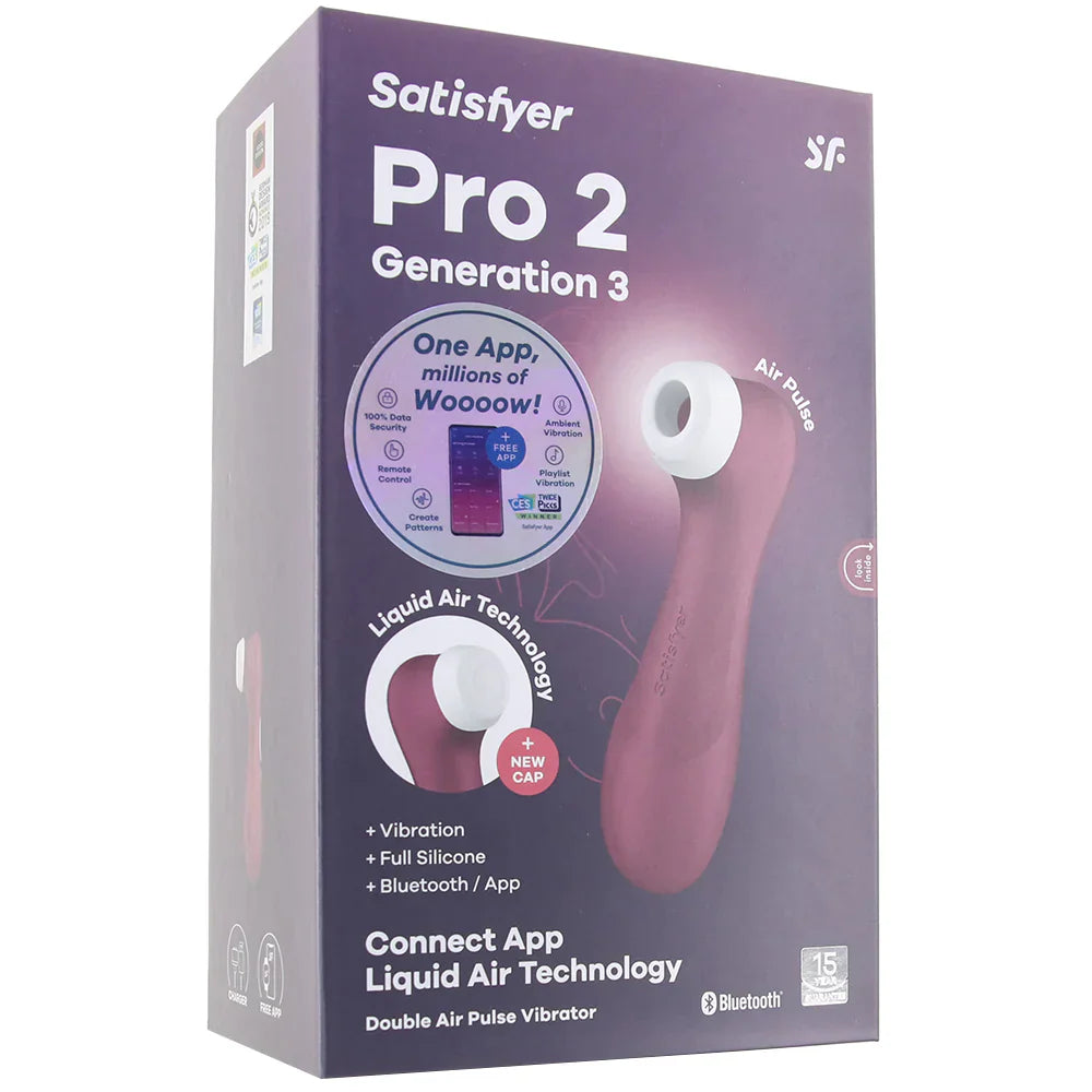 Satisfyer Pro 2 Gen 3 Double Air Pulse App Vibe - SexToysVancouver.Delivery