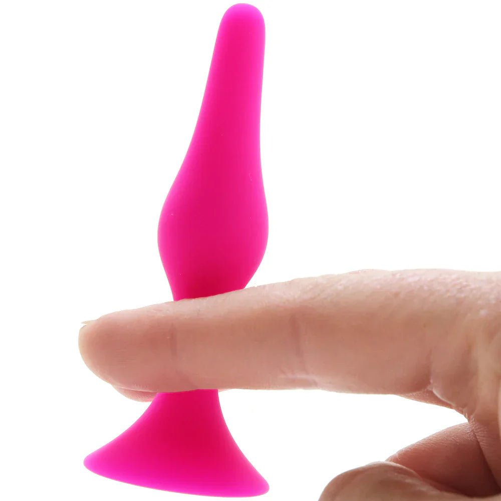 Luxe Beginner Silicone Butt Plug Kit in Pink - SexToysVancouver.Delivery