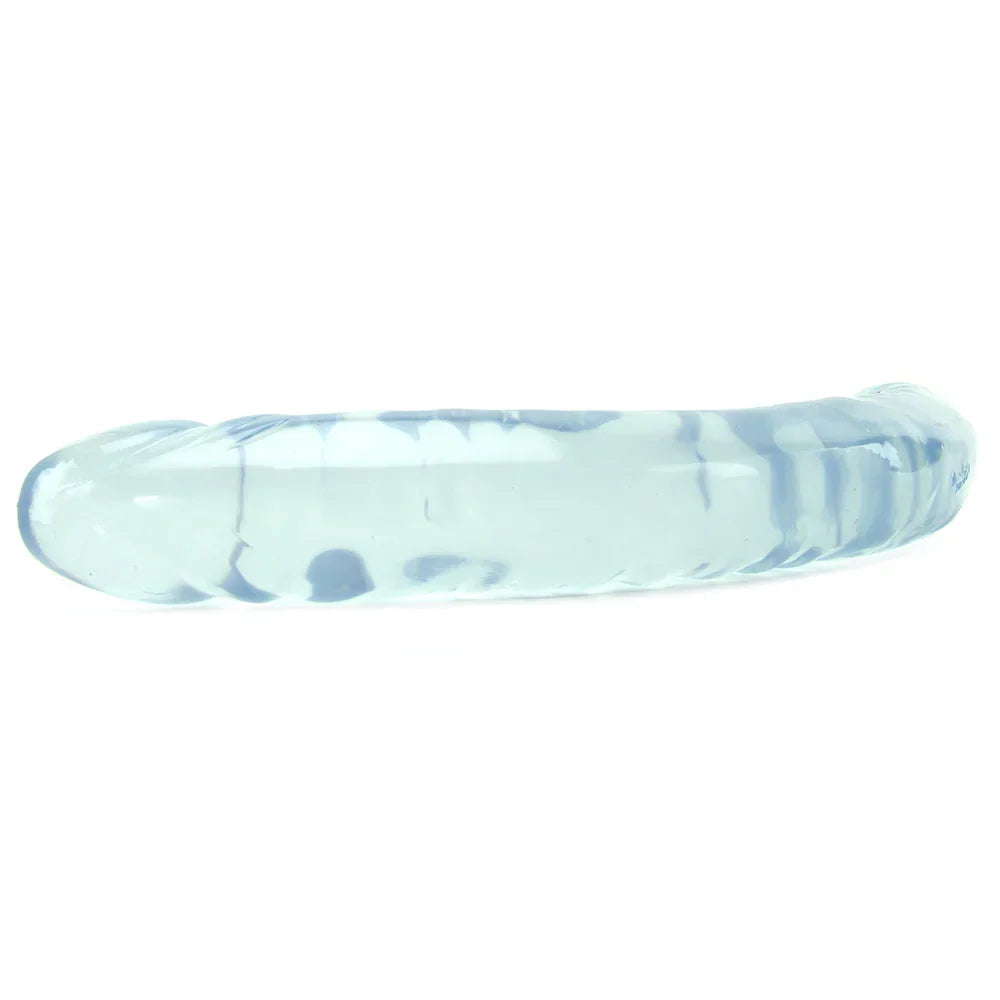 Crystal Jellies Jr. Double 12 Inch Dildo in Clear - SexToysVancouver.Delivery