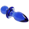 Chrystalino Rocker Glass Butt Plug in Blue - SexToysVancouver.Delivery