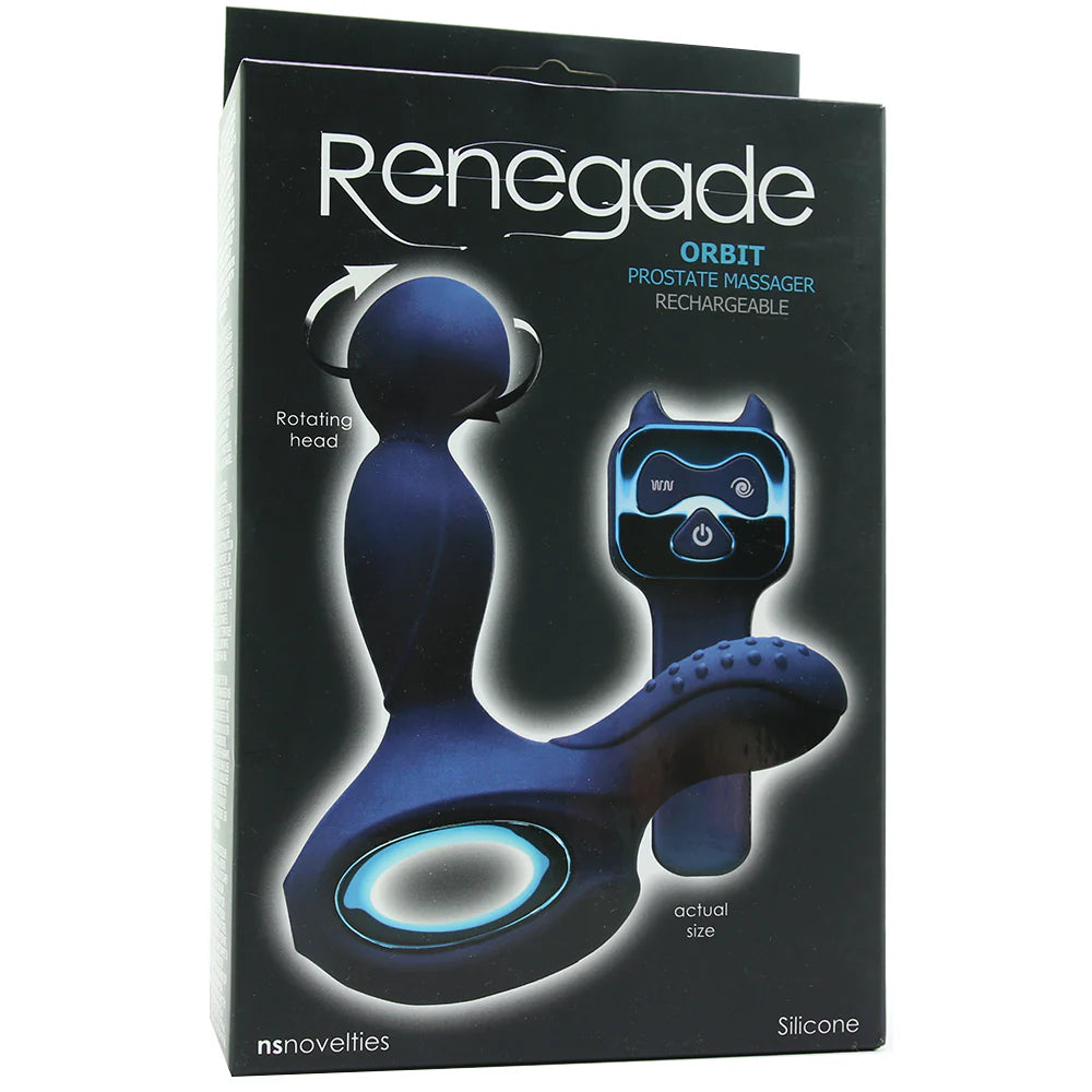 Renegade Orbit Rotating Prostate Massager in Blue