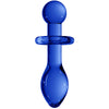 Chrystalino Rocker Glass Butt Plug in Blue - SexToysVancouver.Delivery