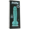 Firefly 5 Inch Pleasures Glowing Silicone Dildo in Blue - SexToysVancouver.Delivery