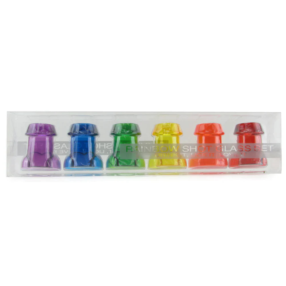 Rainbow Pecker Shot Glasses - SexToysVancouver.Delivery