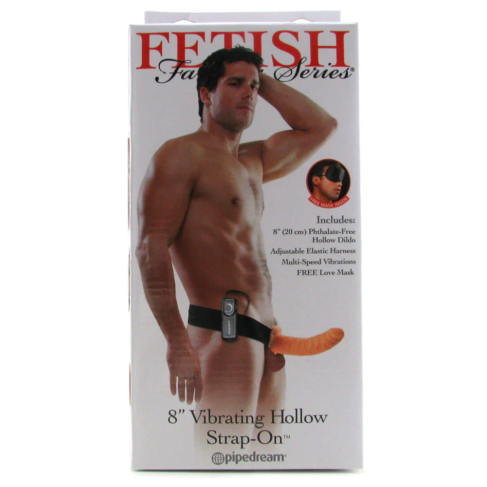 Fetish Fantasy 8" Hollow Vibrating Strap-On - SexToysVancouver.Delivery