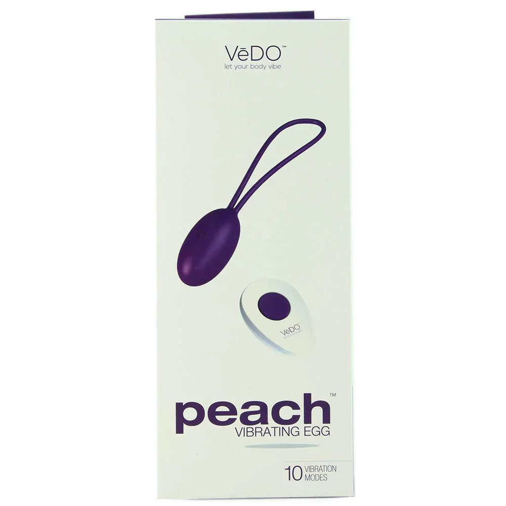 Peach Remote Vibrating Egg in Into You Indigo - SexToysVancouver.Delivery