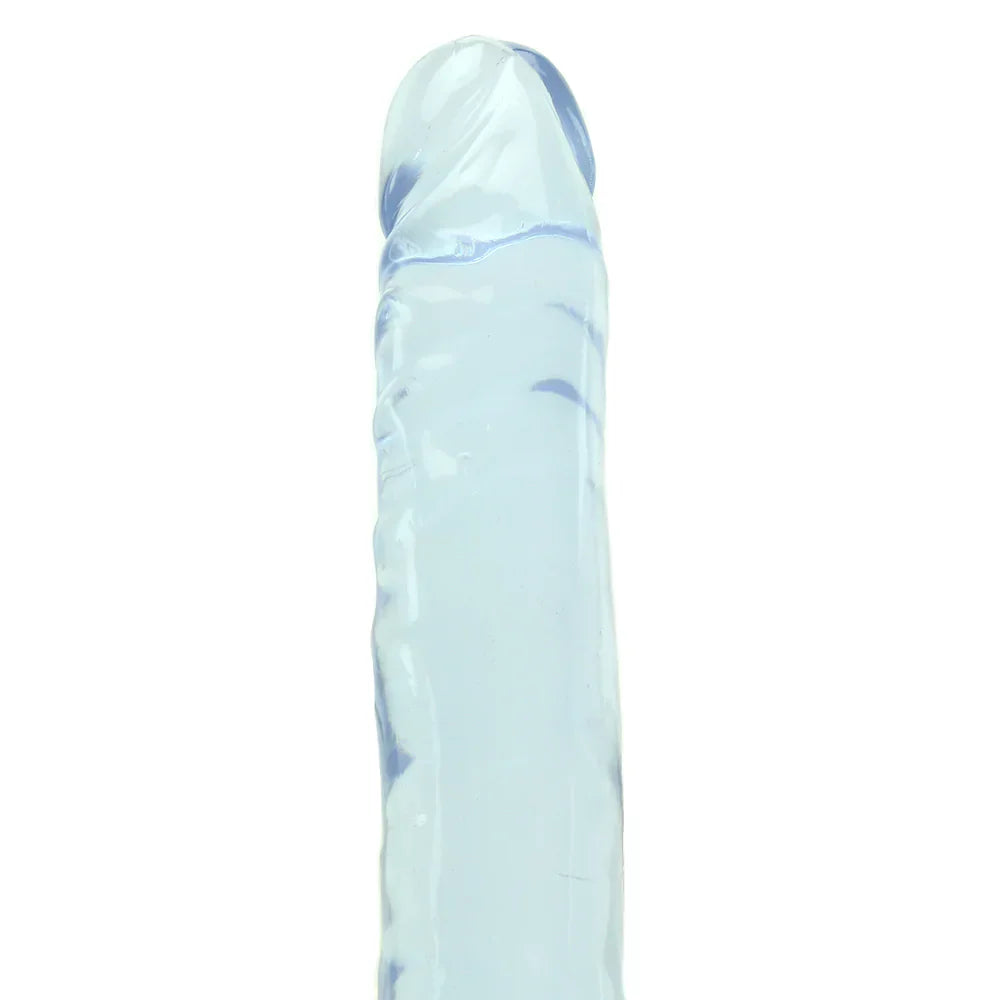 Crystal Jellies Jr. Double 12 Inch Dildo in Clear - SexToysVancouver.Delivery