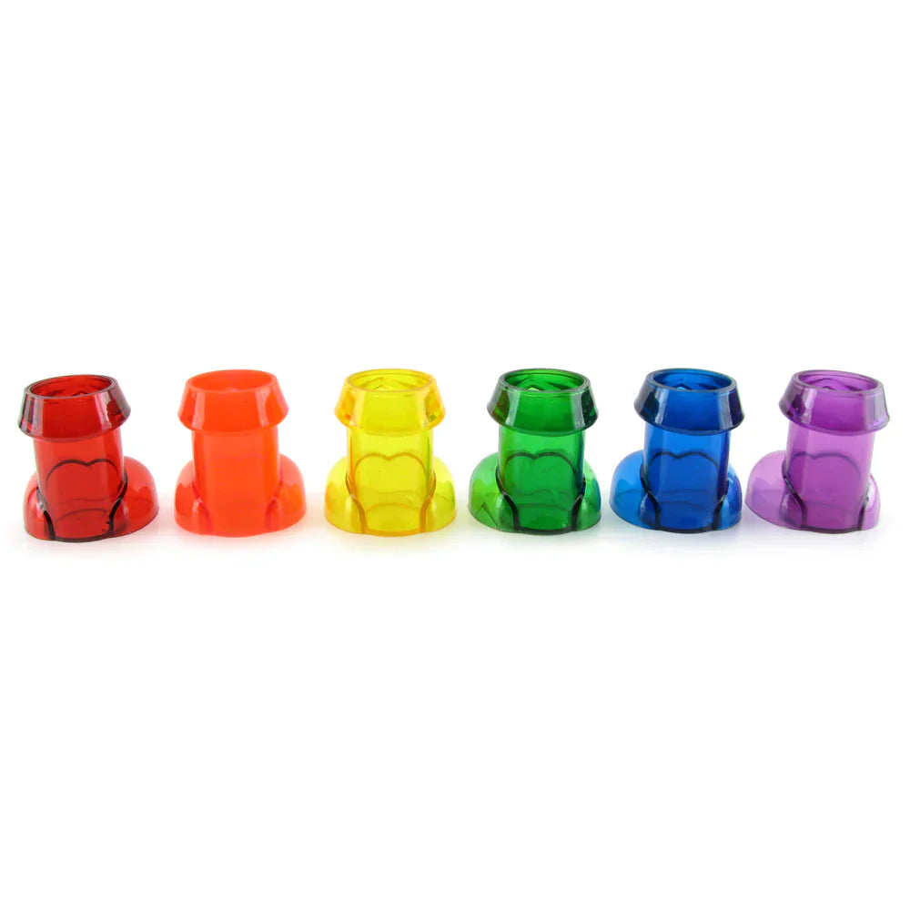 Rainbow Pecker Shot Glasses - SexToysVancouver.Delivery