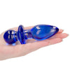 Chrystalino Rocker Glass Butt Plug in Blue - SexToysVancouver.Delivery