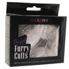 White Playful Furry Cuffs with Keys - SexToysVancouver.Delivery