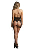Load image into Gallery viewer, Le Désir Black Peek-A-Boo Fishnet Dress - SexToysVancouver.Delivery