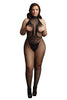 Load image into Gallery viewer, Le Désir Black Fishnet and Lace Bodystocking - SexToysVancouver.Delivery