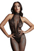 Le Désir Black Fishnet and Lace Bodystocking - SexToysVancouver.Delivery