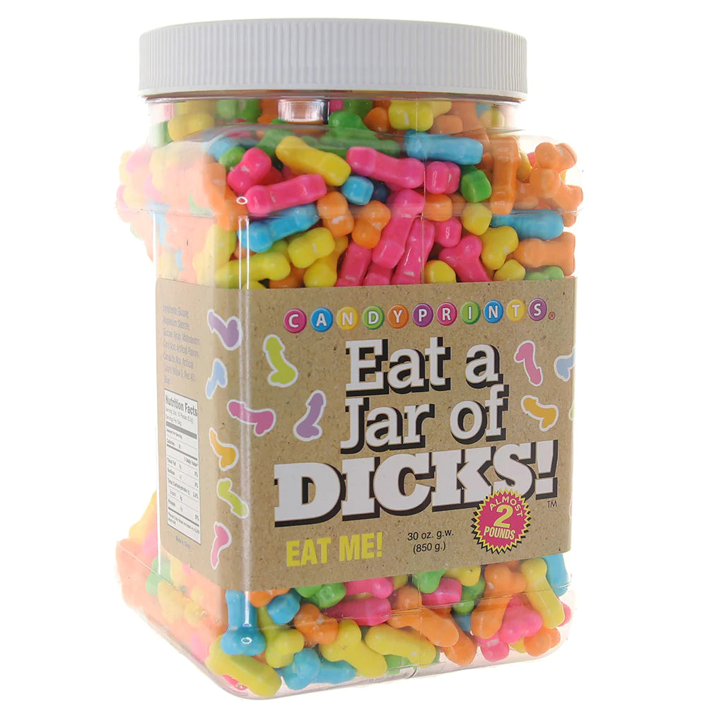 Eat A Jar Of Dicks Penis Shaped Hard Candies in 30oz - SexToysVancouver.Delivery
