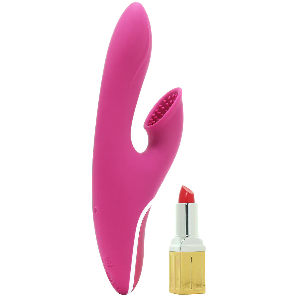Hiky Clitoral Vaccuum Rabbit Vibe in Burgundy - SexToysVancouver.Delivery