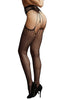 Le Désir Black Shredded Suspender Pantyhose - SexToysVancouver.Delivery