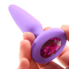 Glams Mini Purple Gem Silicone Butt Plug - SexToysVancouver.Delivery