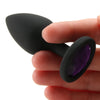 Load image into Gallery viewer, Booty Bling Small Purple Jeweled Silicone Plug - SexToysVancouver.Delivery