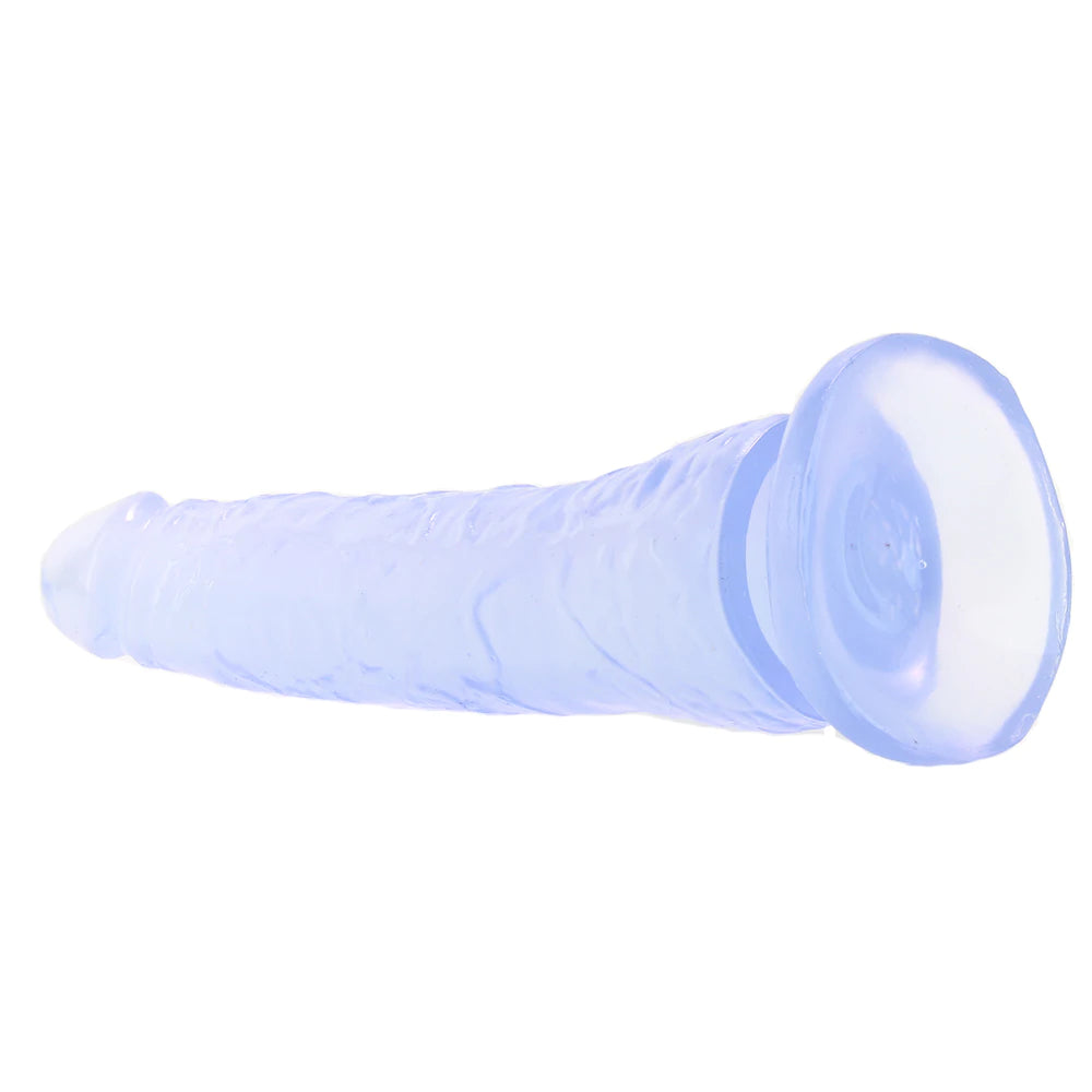 Basix Slim 7 Inch Dildo in Clear - SexToysVancouver.Delivery