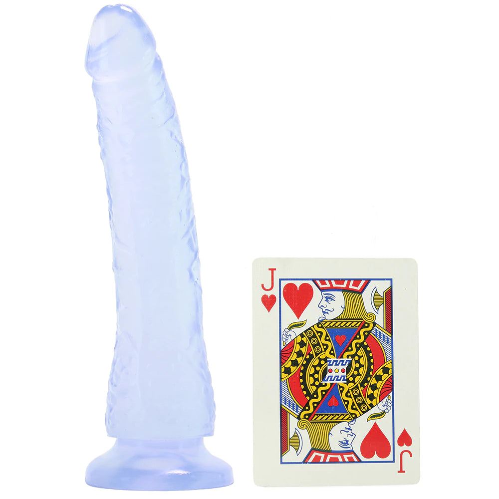 Basix Slim 7 Inch Dildo in Clear - SexToysVancouver.Delivery