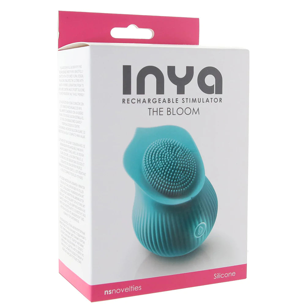 Inya The Bloom Rechargeable Stimulator in Teal - SexToysVancouver.Delivery