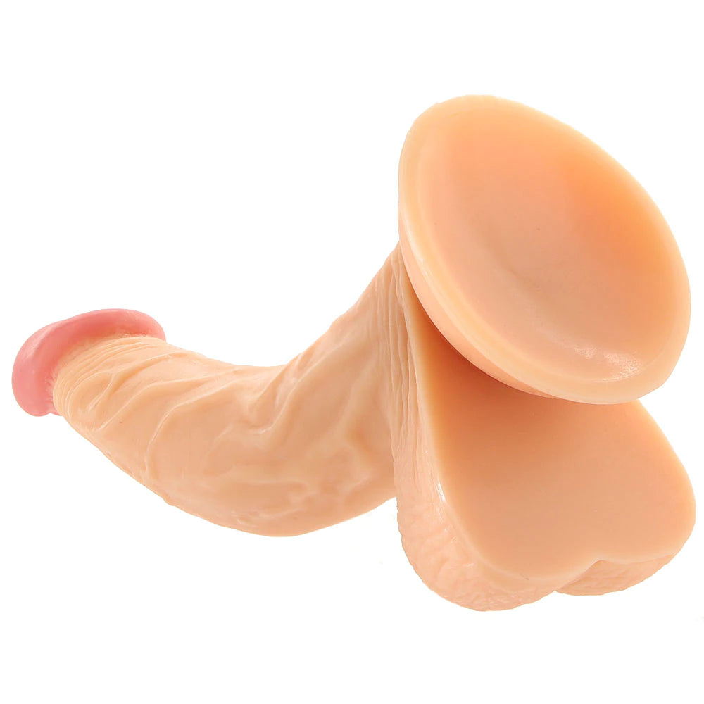 Real Skin Whoppers 8 Inch Dildo in Flesh - SexToysVancouver.Delivery